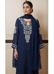 Mul Chanderi Chikankari Suit Set 25