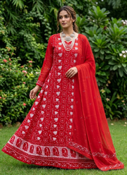 Pearl Chikankari Viscose Suit Set | Indian Designer Salwar Suit Online Australia 8