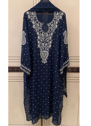 Mul Chanderi Chikankari Suit Set | Indian Salwar Suit Online Australia 15