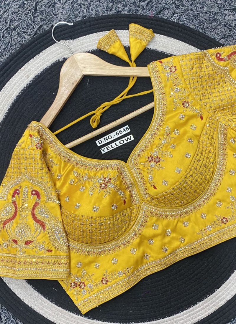 Partywear Women’s Blouse with Premium Padding & Back‑Open Design