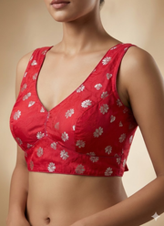Cosmos Viscose Jequard Silk Women’s Blouse with Heavy Partywear Design 9