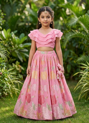 Kids Georgette Lehenga Set 2