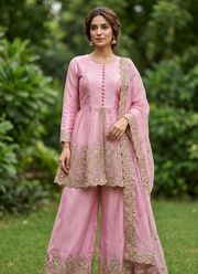 Fandy Silk Kurta Palazzo Set | Indian Women's Fashion Online Shop Australia 19