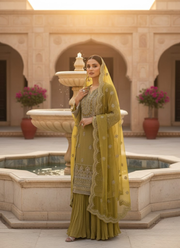 Pakistani Salwar Suit – Vibrant Yellow Elegance 3
