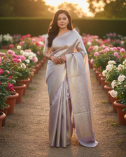Banarasi Tissue Saree – Elegant Handwoven Tradition 5