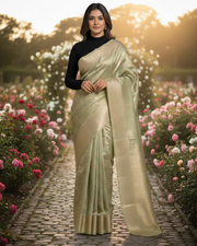 Banarasi Tissue Saree – Handwoven Elegance Tradition 2
