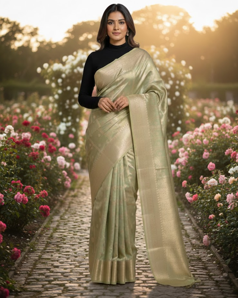 Banarasi Tissue Saree – Handwoven Elegance Tradition