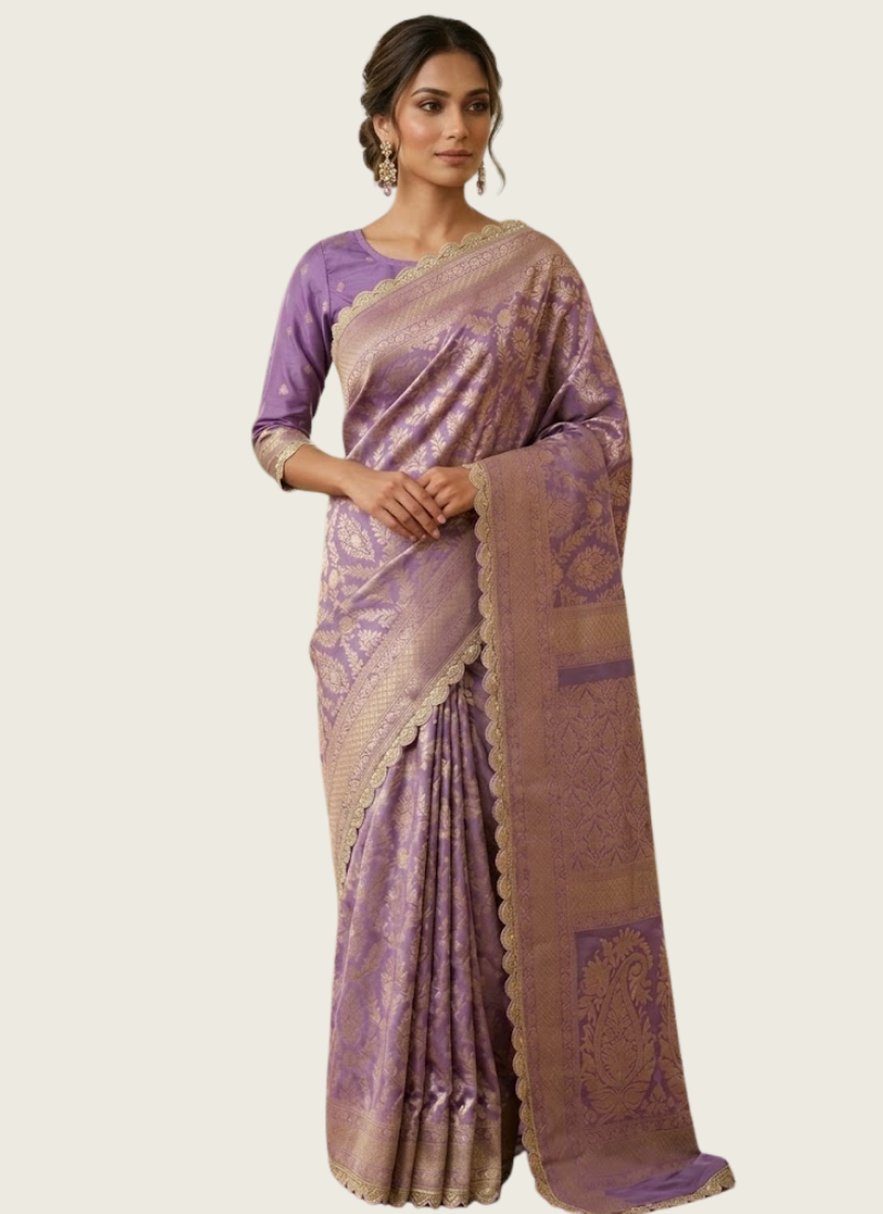 Katan Silk Saree with Stitched Blouse, buy saree in Perth Australia