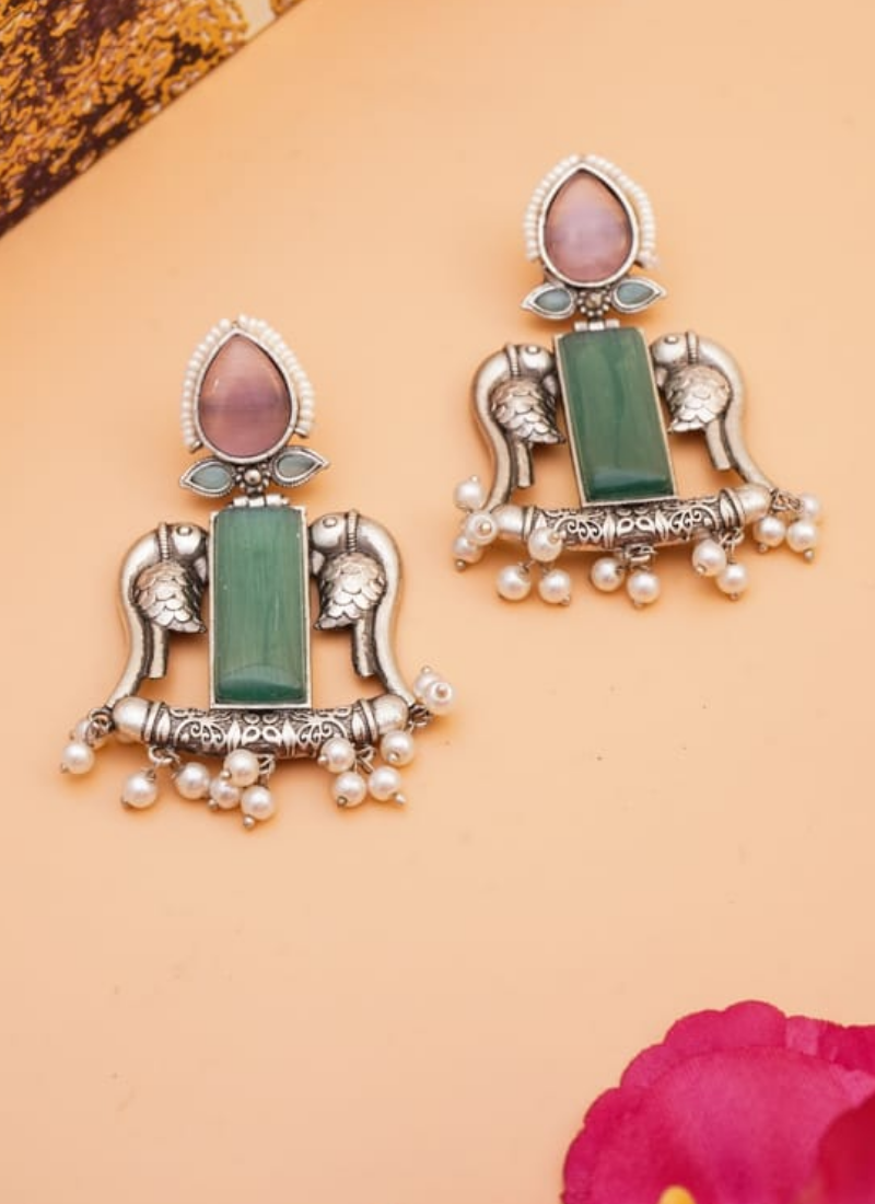 Prakhya Silver Earrings - View 3