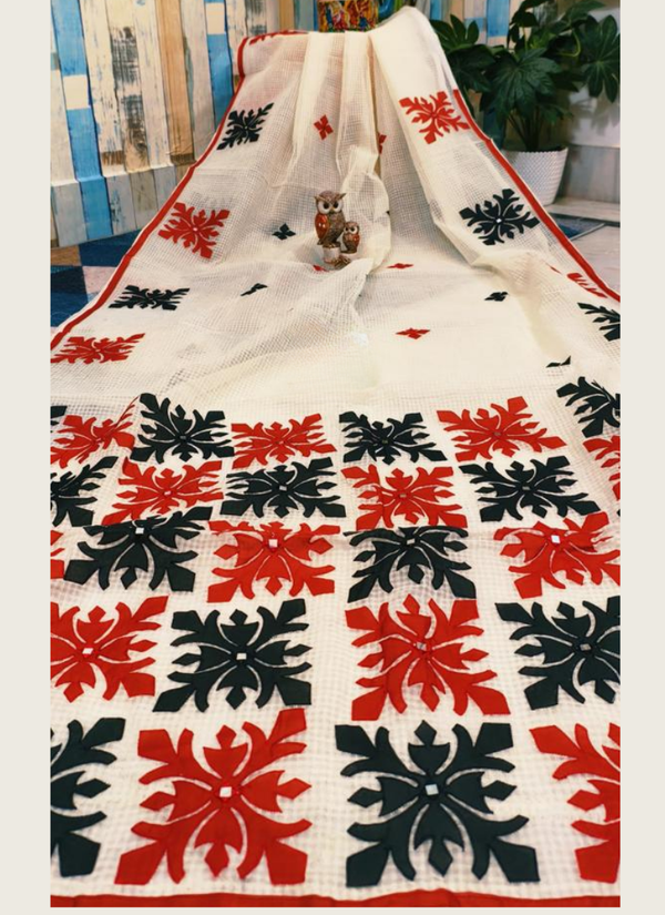 Kota Applique Saree