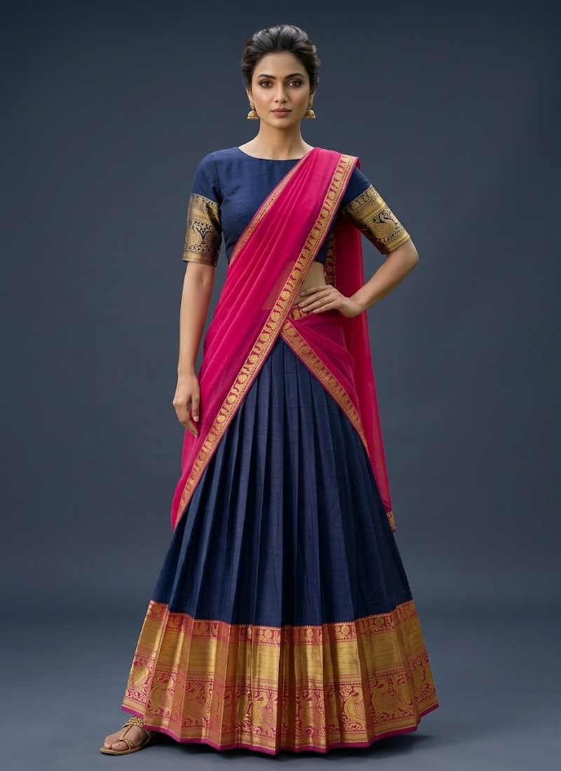 South‑Style Kanci Cotton Silk Lehenga Australia