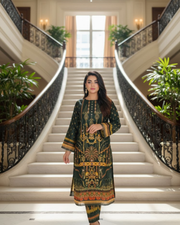 Light Purple Chinon Silk Salwar Suit – Pearl & Pipe Work 5