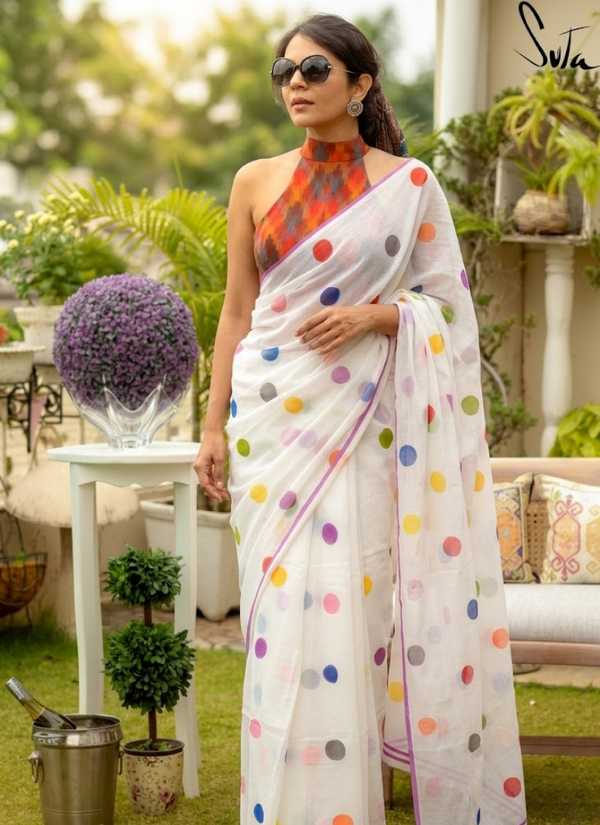 Mul Cotton Handloom Saree