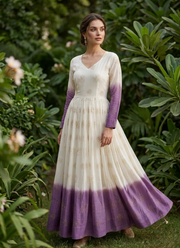 Premium Designer Crunchy Silver Gown – Pipe Sequins Embroidery Work, Designer/premium fashion 1