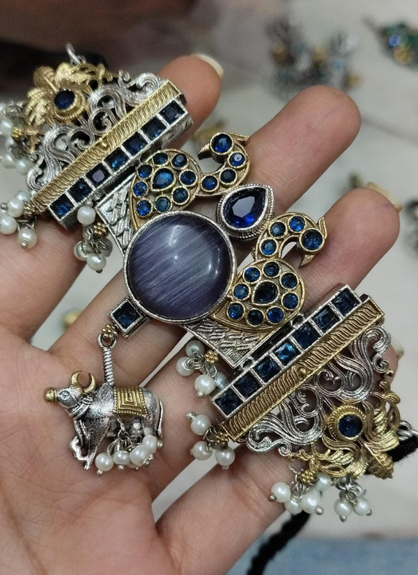 Tina Purple Stone Choker