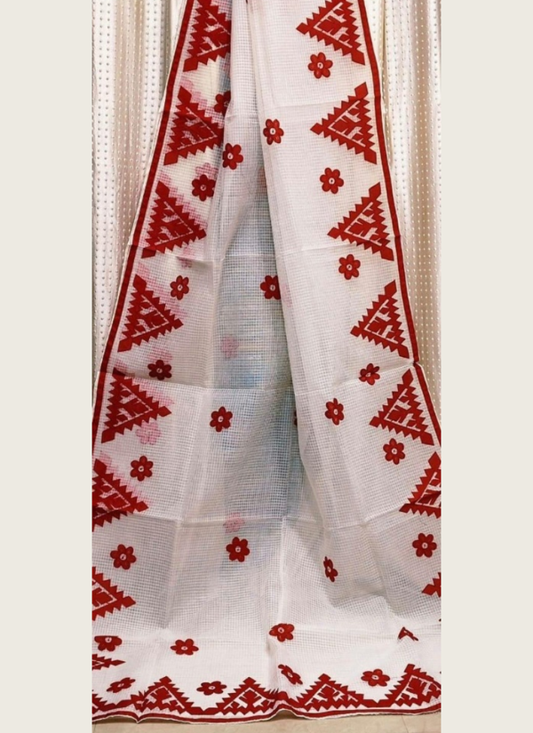 Kota Applique Saree – No Blouse Piece