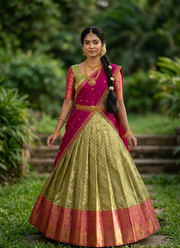 South‑Style Kanjivaram Silk Lehenga 1