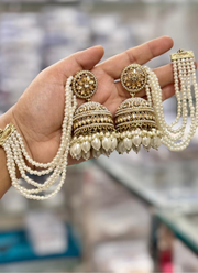 Kundan Earrings with Sahara Patti 3