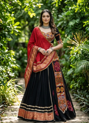 Rayon Kutchi Embroidery Lehenga 1