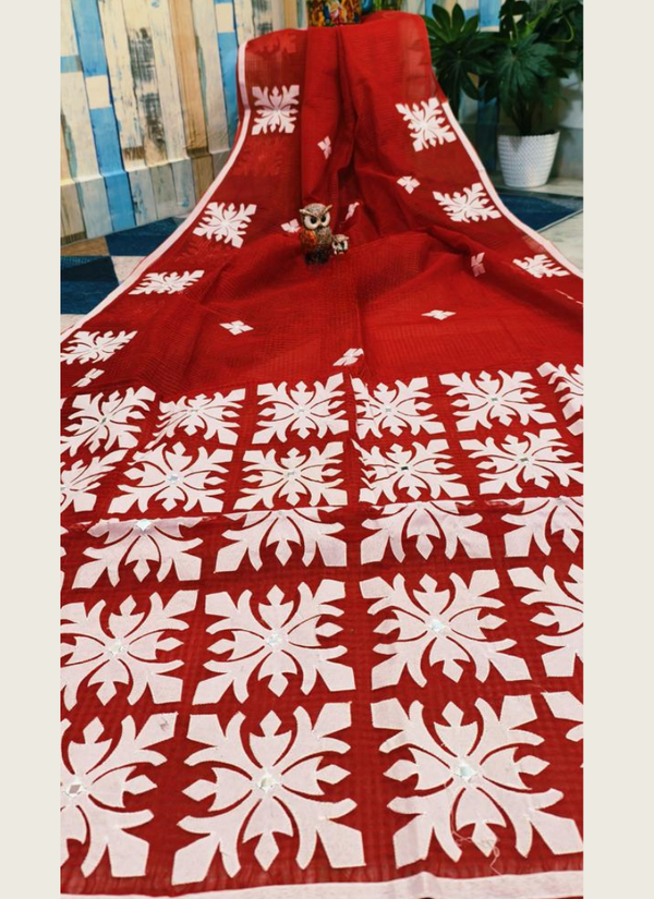 Kota Applique Saree
