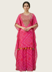 Faux Georgette Kaftan Sharara Set 6