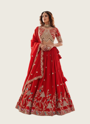 Vichitra Lehenga Choli with Heavy Sequin Embroidery 2