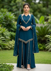 Designer Roman Glass Anarkali Suit, Indian women's Clothing Australia 1