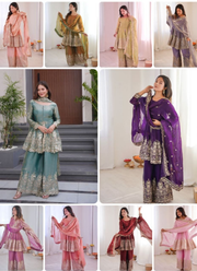 Fandy Silk Kurta Palazzo Set | Indian Women's Fashion Online Shop Australia 3