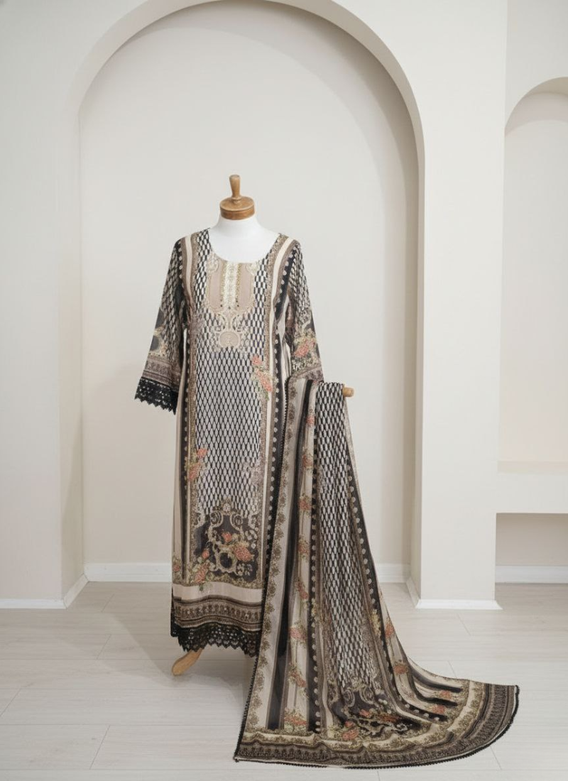 Georgette Salwar Suit – Elegant Straight Cut