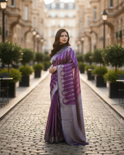 Banarasi Tissue Saree – Crush Finish Elegance 8