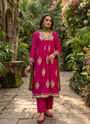 Designer Benaras Mul Chanderi Kurta Set | Indian Women's Fashion Australia 4