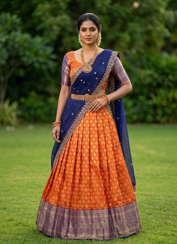 South‑Style Kanjivaram Silk Lehenga, cultural event lehenga Australia