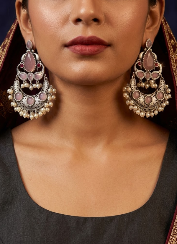 Shreeja Silver Replica Earrings, jhumka earrings Australia