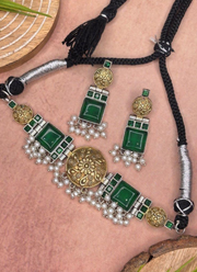 Daksha Dual Tone Necklace Set 4