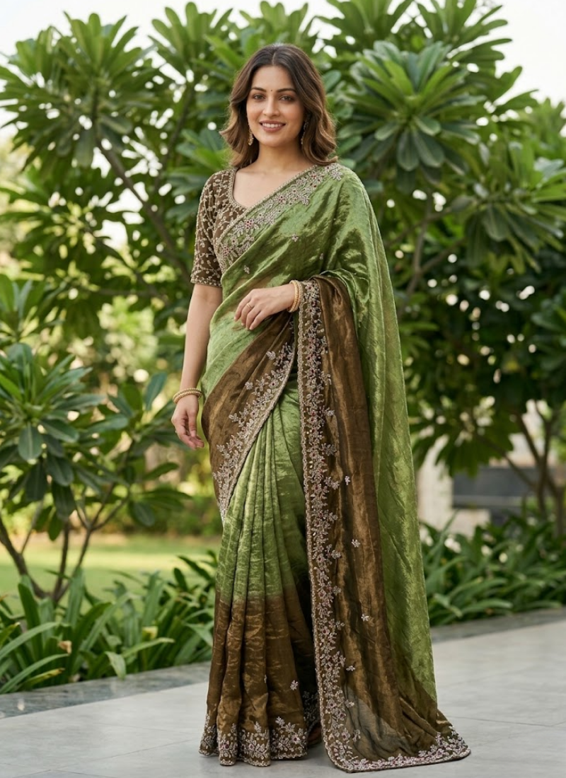 Soft Frendy Chiffon Saree, lightweight sarees Australia