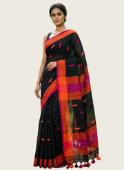 Barfi Khadi Handloom Saree with Blouse 7