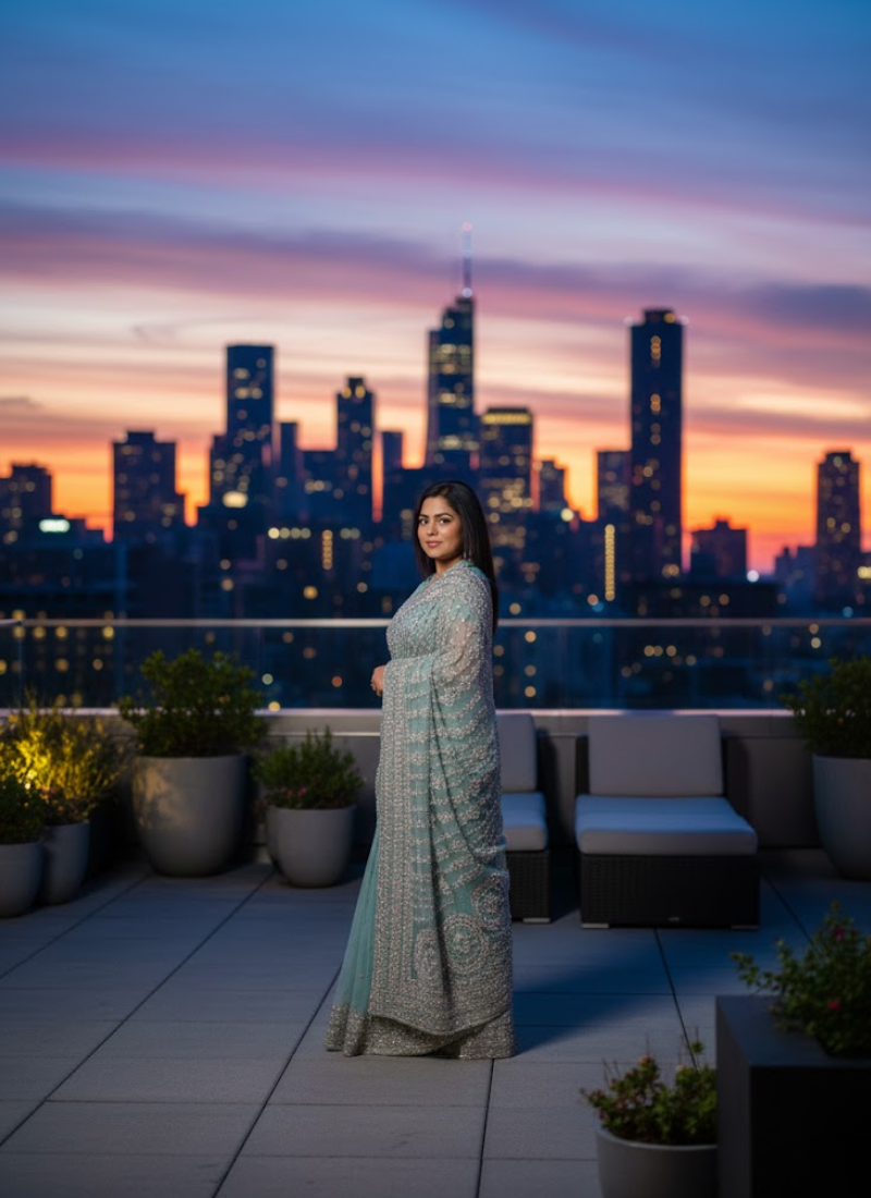 Handmade Gotapatti Saree – Stitched Blouse & Petticoat