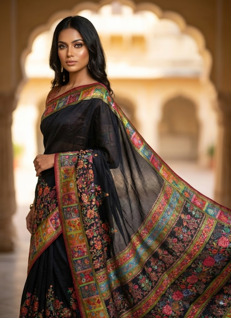 Pure Kani Silk Saree – Silk Mark Certified