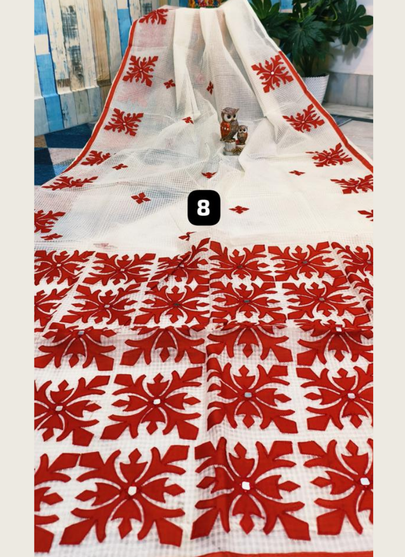 Kota Applique Saree - View 4