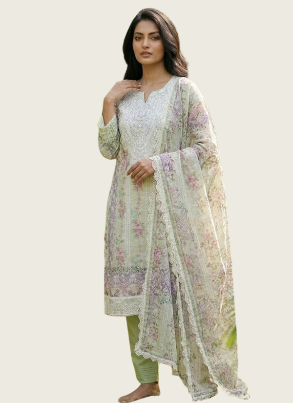 Lawn Cotton Salwar Kameez with Chiffon Dupatta. buy salwar suit in Perth Australia