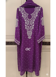 Mul Chanderi Chikankari Suit Set | Indian Salwar Suit Online Australia 18