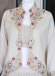 Designer Indo-Western Jacket Lehenga Set | Indian Fusion Fashion Online Australia 16