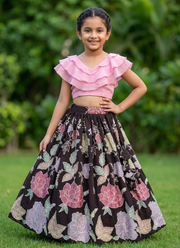 Kids Georgette Lehenga Set 1