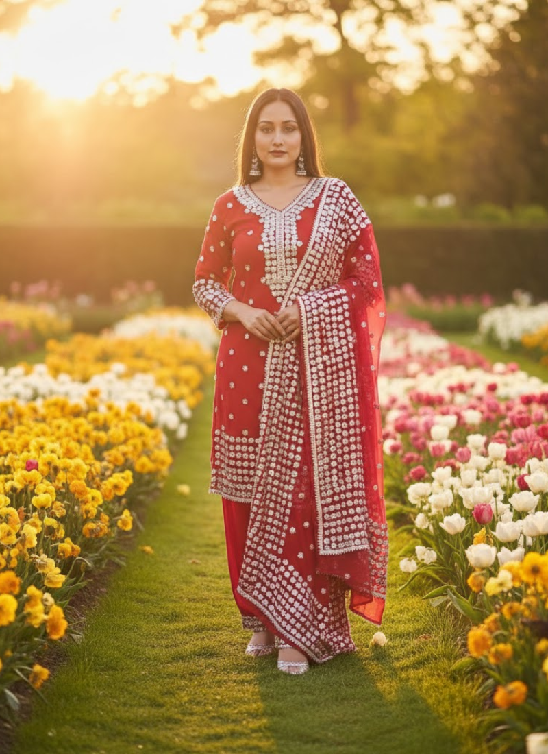 Gota Patti Pakistani Salwar Kameez for Women – Chiffon Grace