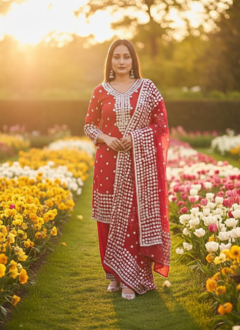 Gota Patti Pakistani Salwar Kameez for Women – Chiffon Grace