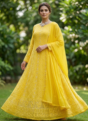 Pearl Chikankari Viscose Suit Set 19