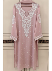 Mul Chanderi Chikankari Suit Set 33