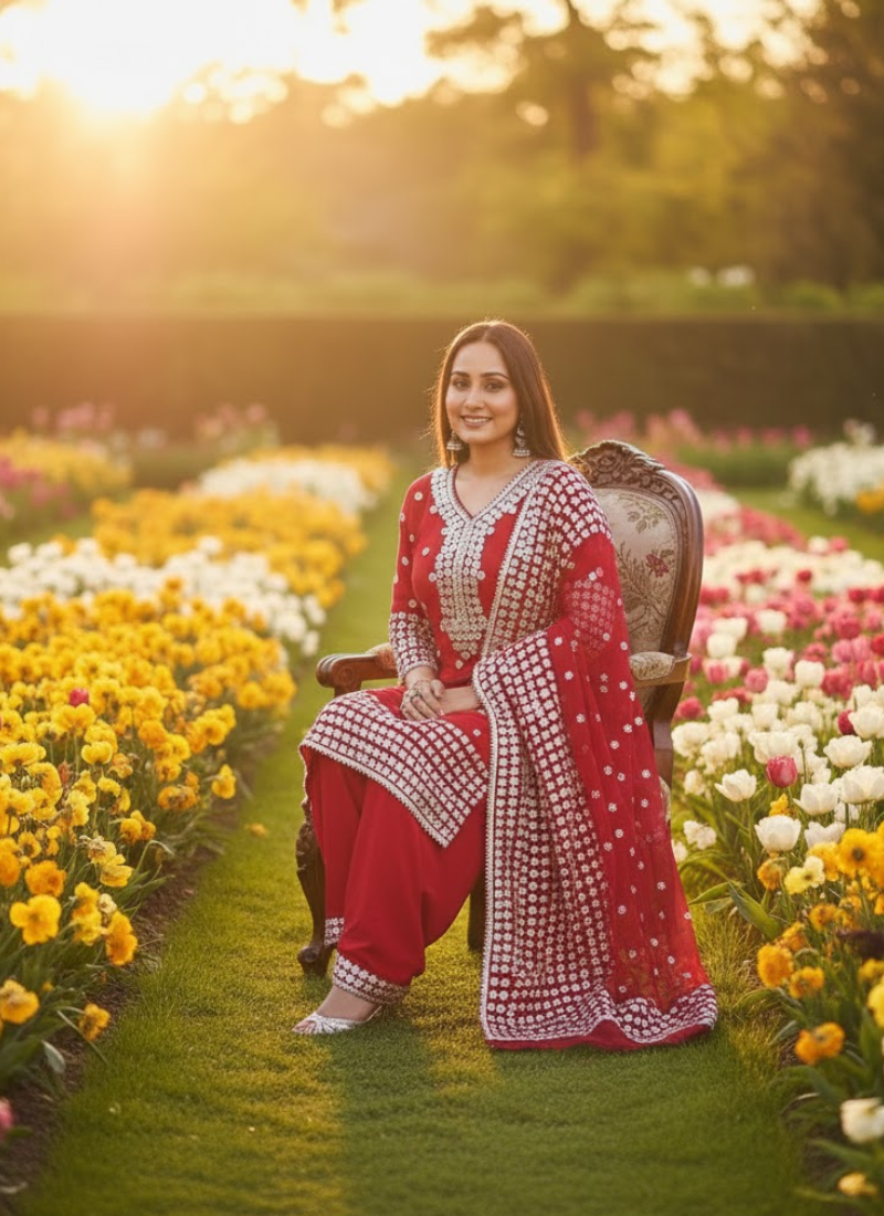 Gota Patti Pakistani Salwar Kameez for Women – Chiffon Grace