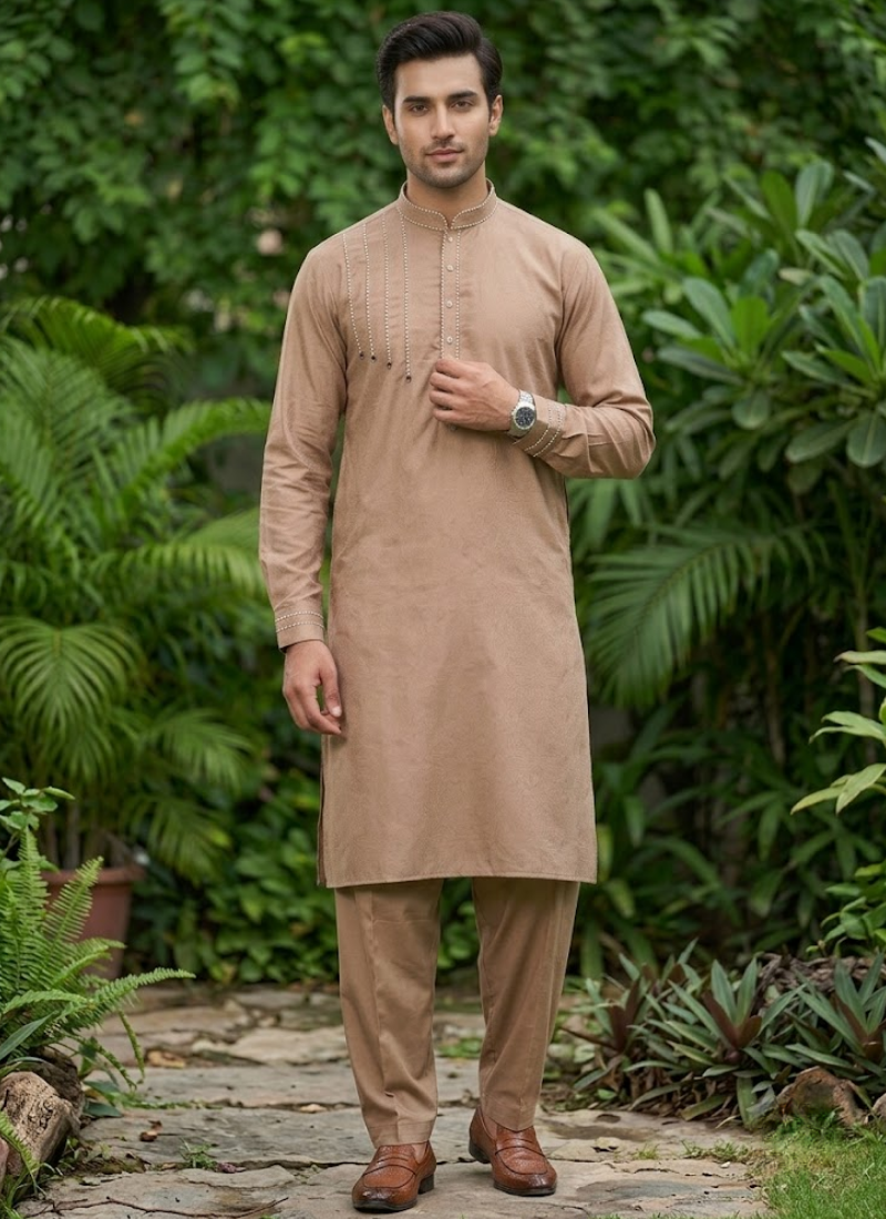 Men’s Kurta Pajama Set – Pure Cotton by Galaxy Australia