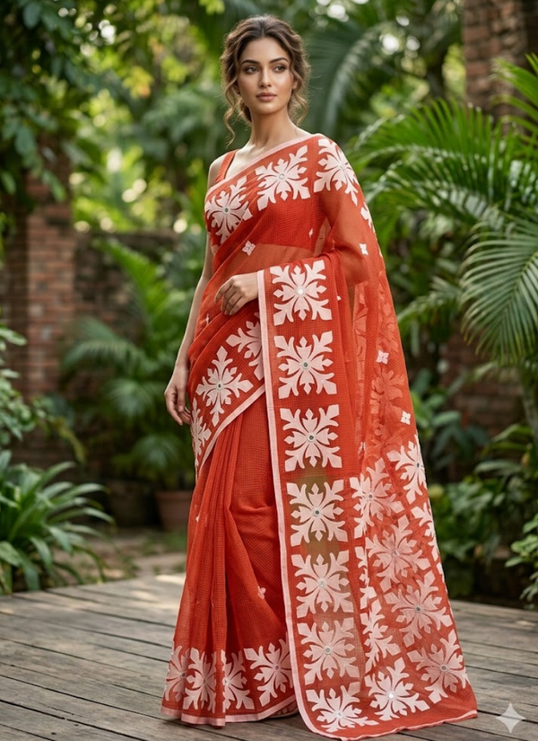 Kota Applique Saree